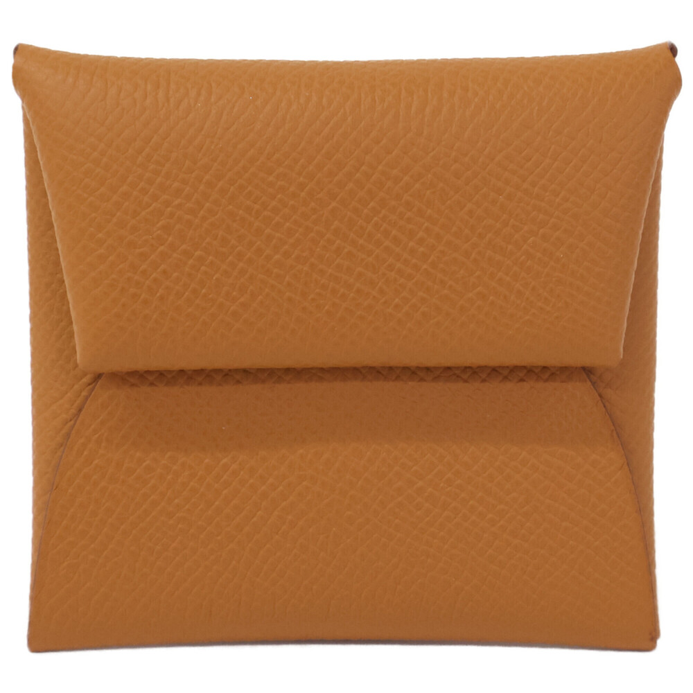 Hermes Hermes B Stamp Epsom Bastia Wallet/Coin Case Gold Women's